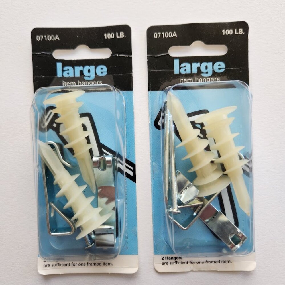 SET OF 2 NEW LARGE Photo Hanging Hardware 100 LB Tools Bundle 07100A 96931 Inclu